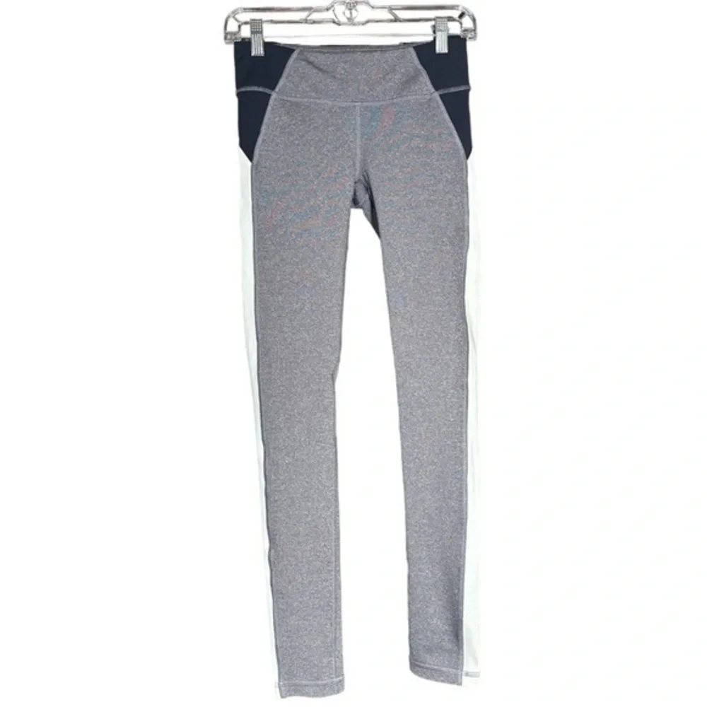 ALO Yoga Ascendant Colorblock Mesh‎ Panel Workout Leggings (Size Small)